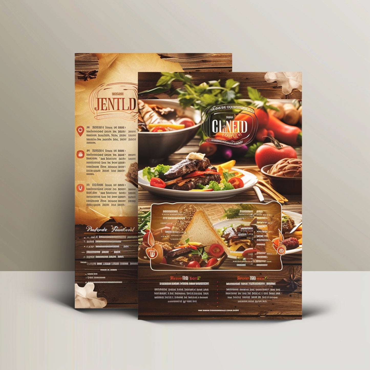A3 Laminated Menus